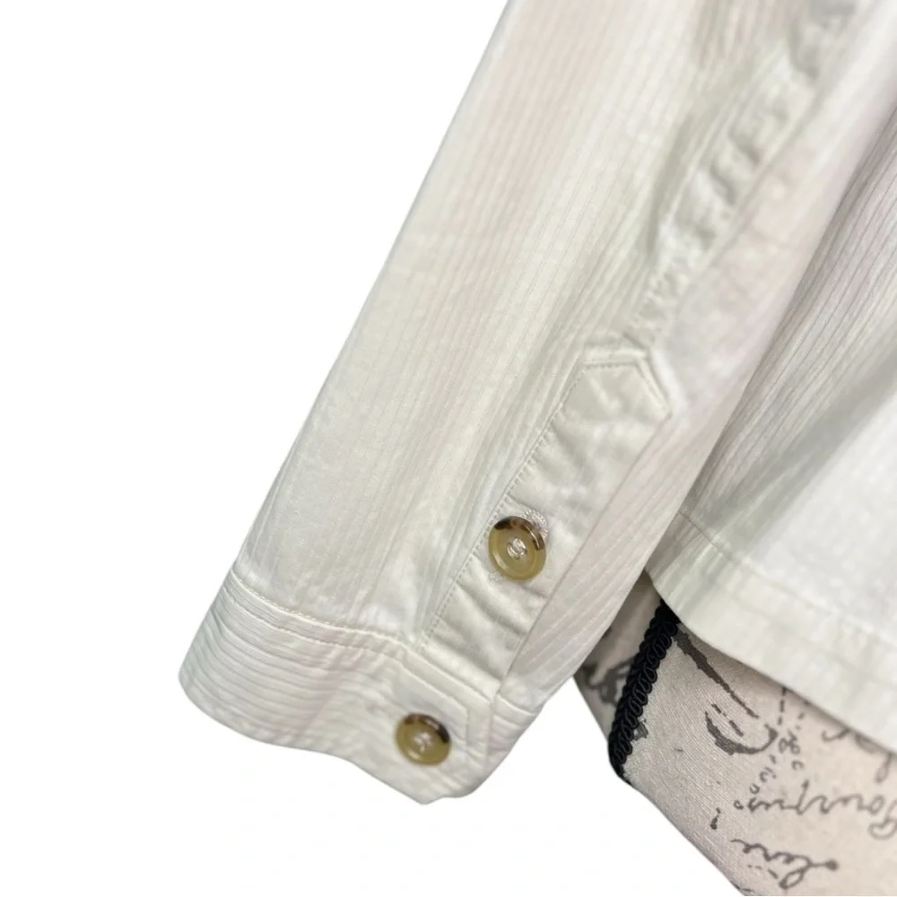 TALBOTS White Button Down Jacket for Women Size 4P - Picture 14 of 16